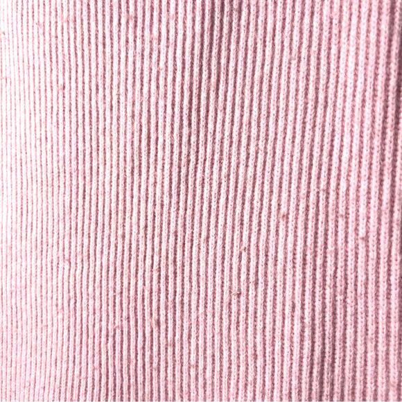 Y2K H&M women’s Pink Ribbed Knit Midi Skirt Sz M whimsical goth coquette soft - Picture 4 of 6